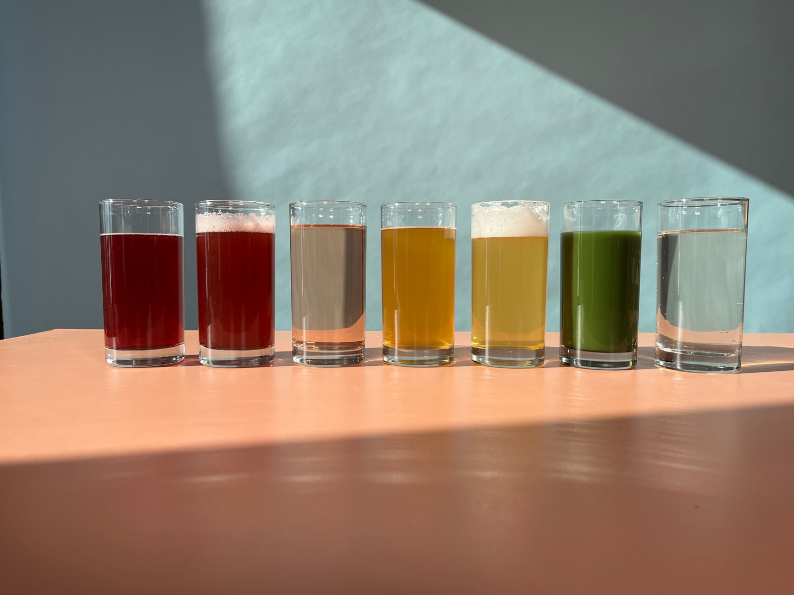 Image may contain Glass Alcohol Beer Beverage Juice and Cup