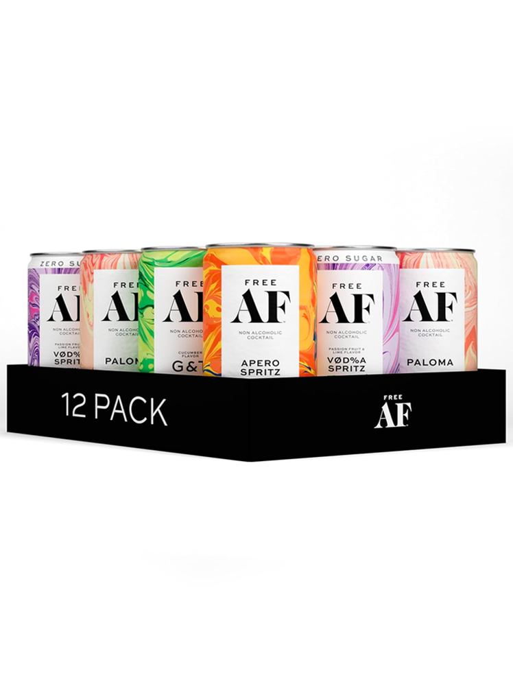 Free AF Non-Alcoholic Variety Pack on a white background