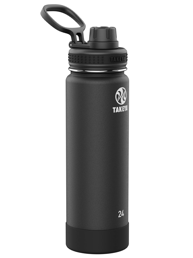 Takeya Actives Insulated Stainless Steel Water Bottle on a white background